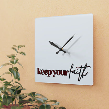 Faith Wall Clock